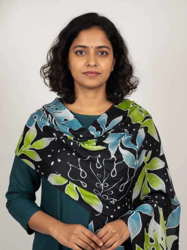 Pure silk hand painted stoles with tessels